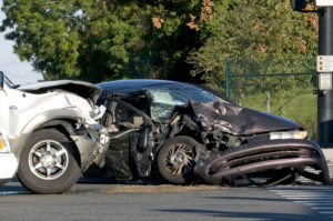 Truck Accident Lawyer in Schaumburg featuring a car from an accident